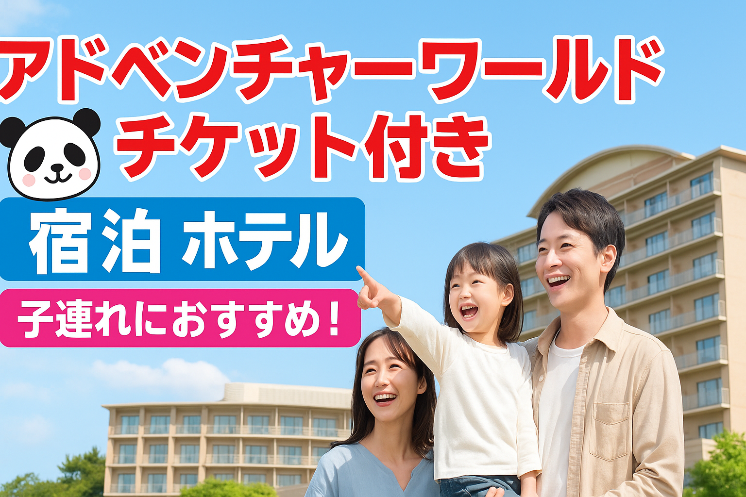 アドベンチャーワールドチケット付き宿泊ホテル